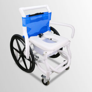 Swing-Arm Self-Propelled Shower Wheelchair