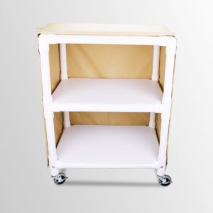 Small Dual-Shelf Cart