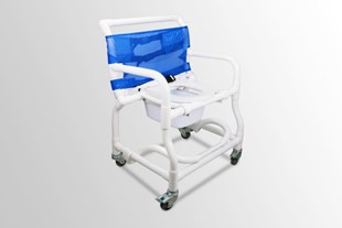 Premium Extra-Wide Commode Shower Chair