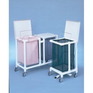 Dual Step-Pedal Laundry Hamper