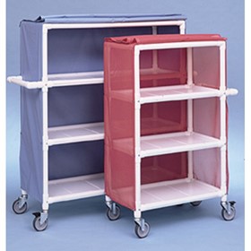 Large Tri-Shelf Linen Cart