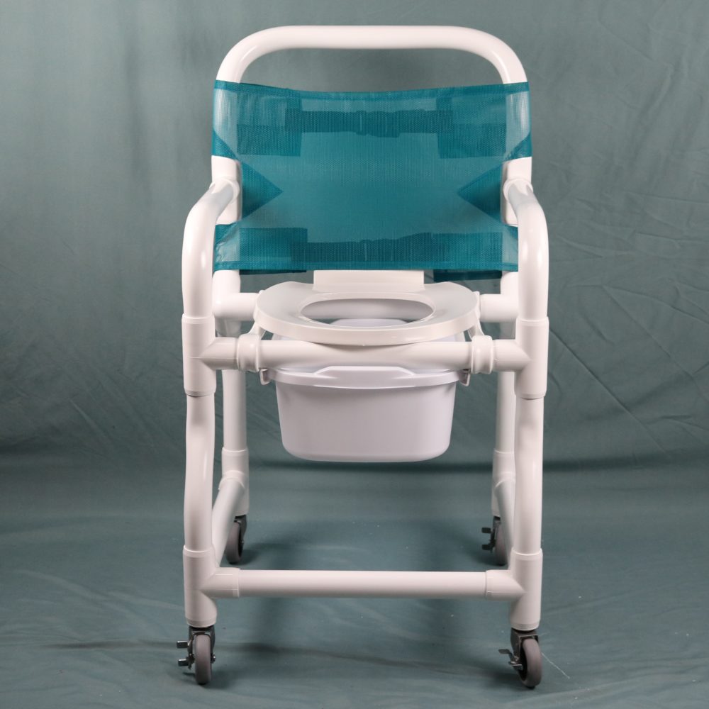 Shower Chair With Wheels And Seat Belt Shop Now Duralife   SC 3 Front 1000x1000 