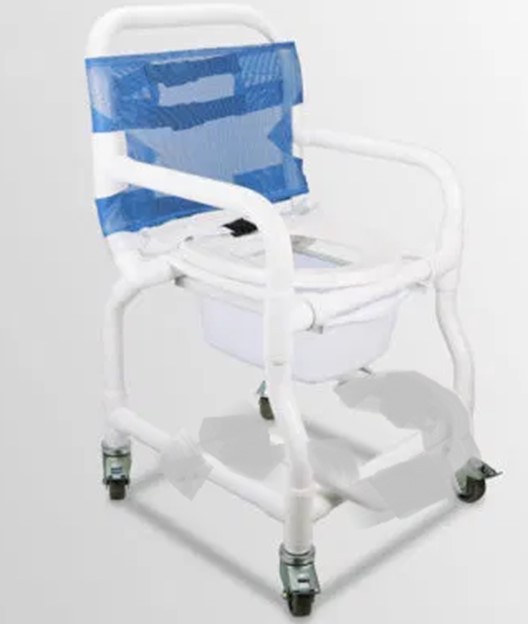 Swing-Arm Commode Shower Chair