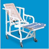 Slim Reclining Commode-Shower Chair