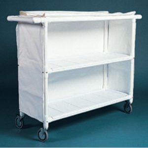 Large Dual-Shelf Linen Cart